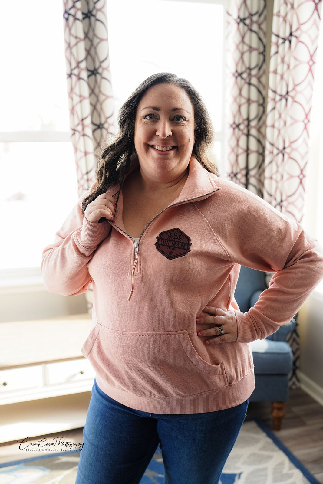 Rose MN Quarter Zip - CHEEKY LISA EXCLUSIVE