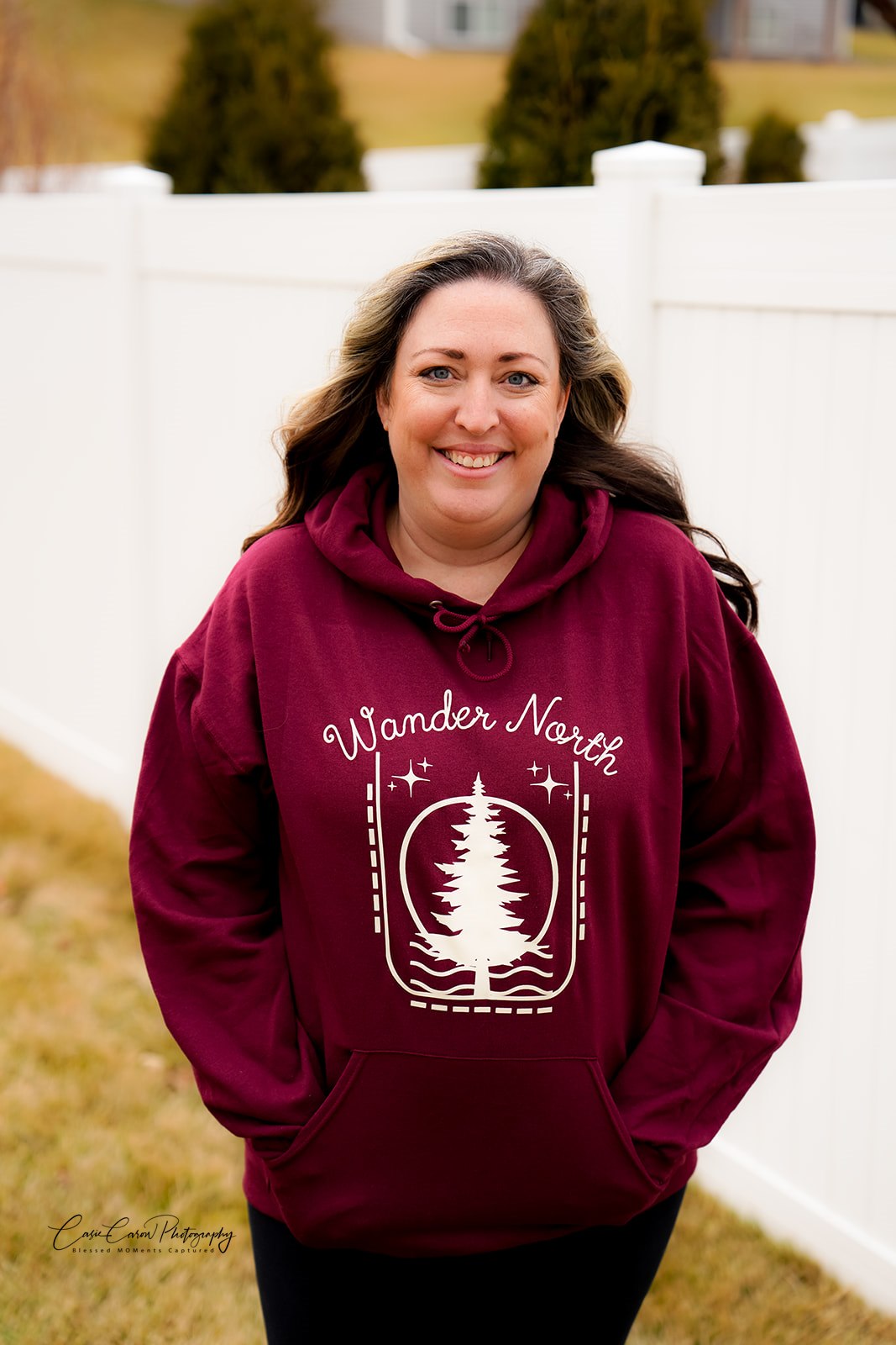 Wander North Hoodie - Maroon - READY TO SHIP!