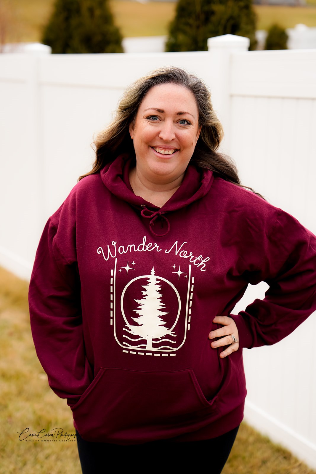 Wander North Hoodie - Maroon - READY TO SHIP!