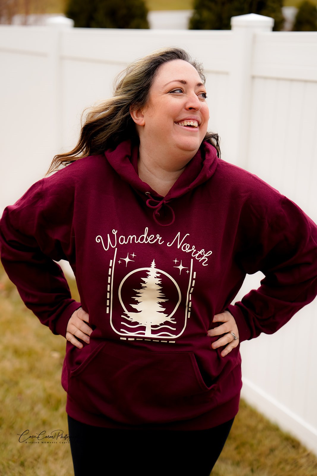 Wander North Hoodie - Maroon - READY TO SHIP!