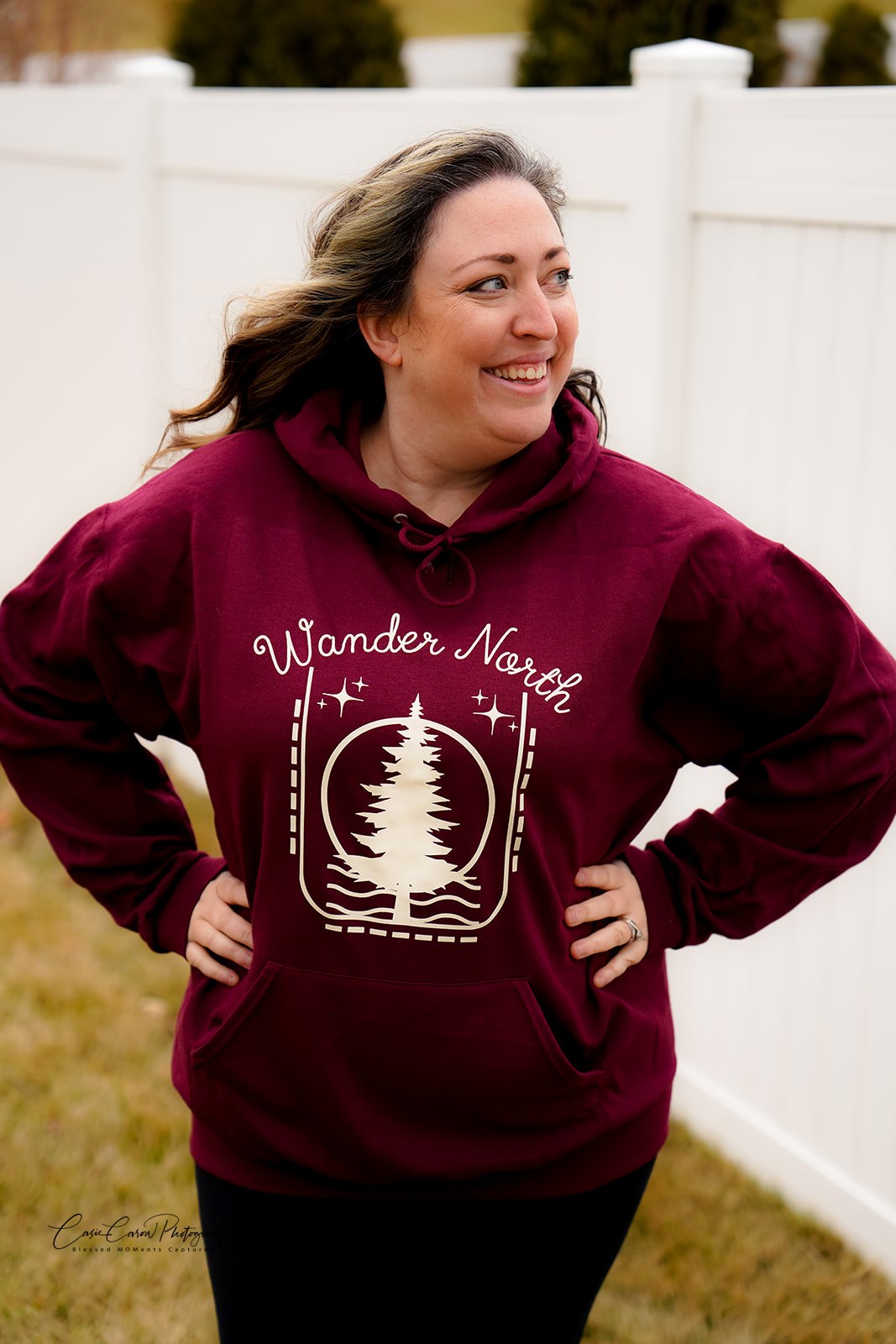 Wander North Hoodie - Maroon - READY TO SHIP!