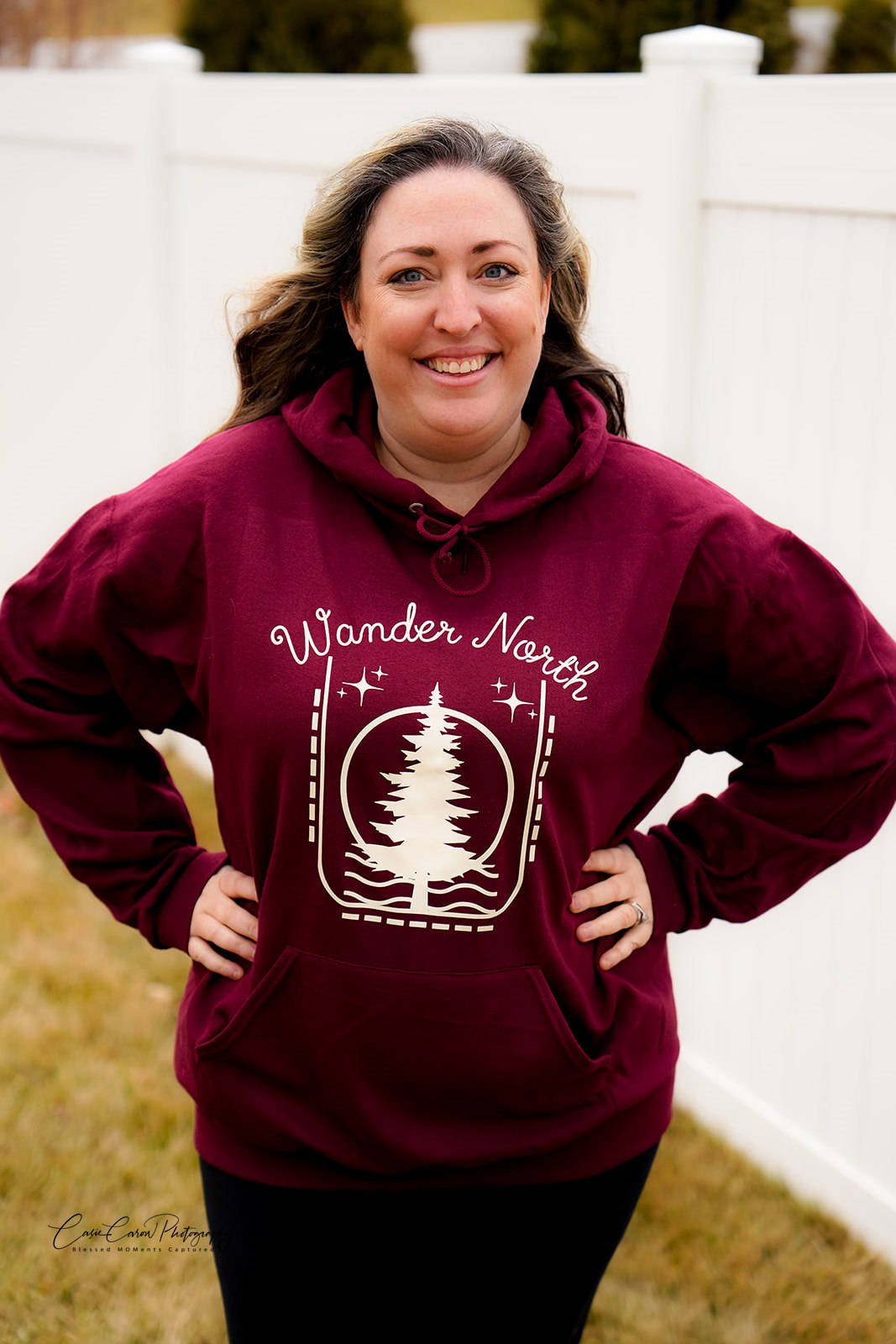 Wander North Hoodie - Maroon - READY TO SHIP!