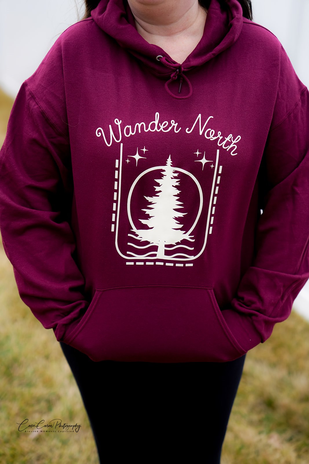 Wander North Hoodie - Maroon - READY TO SHIP!