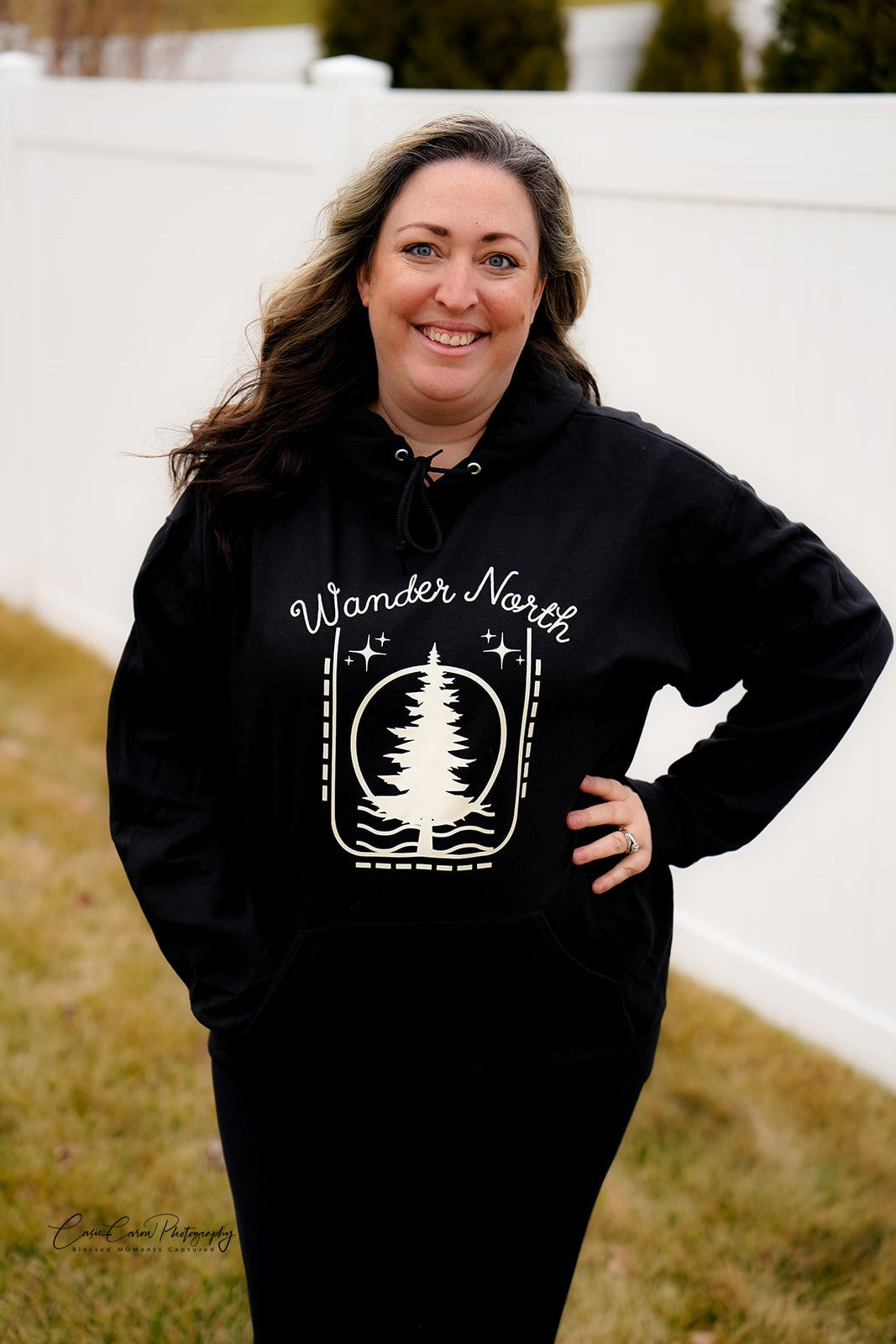 Wander North Hoodie - Black - READY TO SHIP!