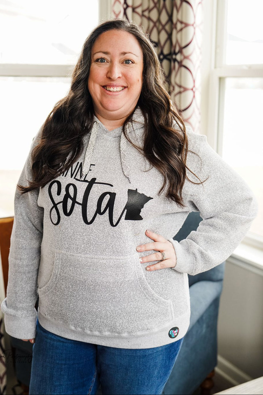 Perfectly Plush Hoodie - Salt And Pepper *CHEEKY LISA EXCLUSIVE*