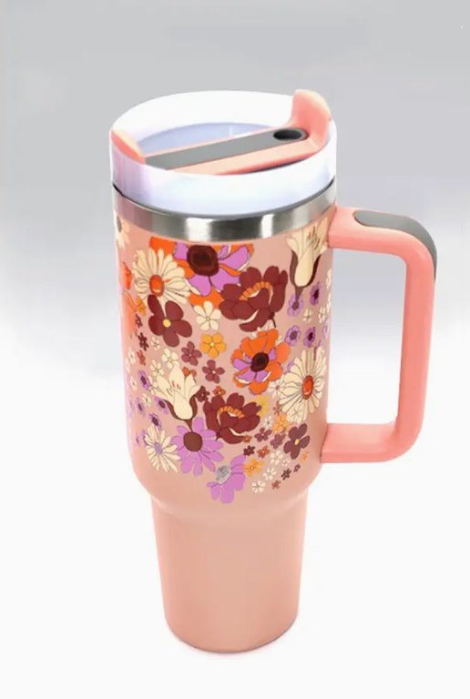 Peach Floral 40 oz
