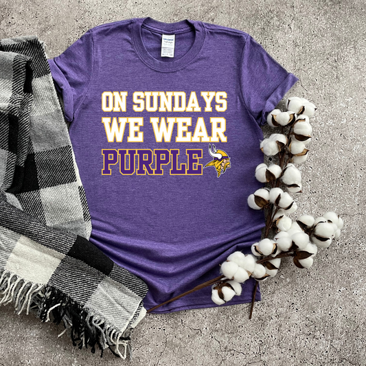 On Sundays We Wear Purple Tee