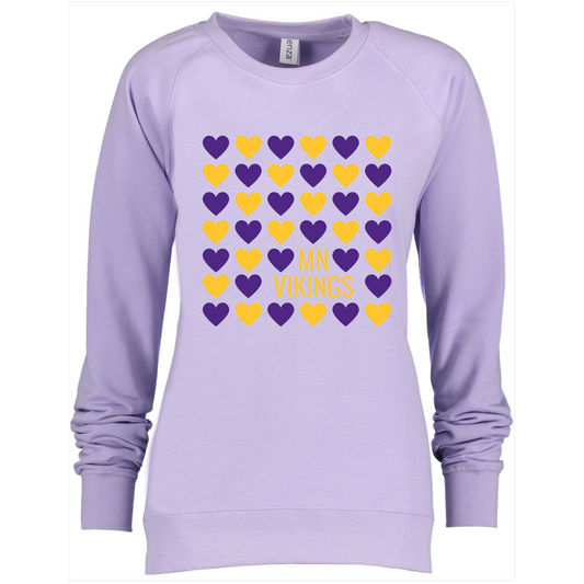 Vikings Hearts Crewneck