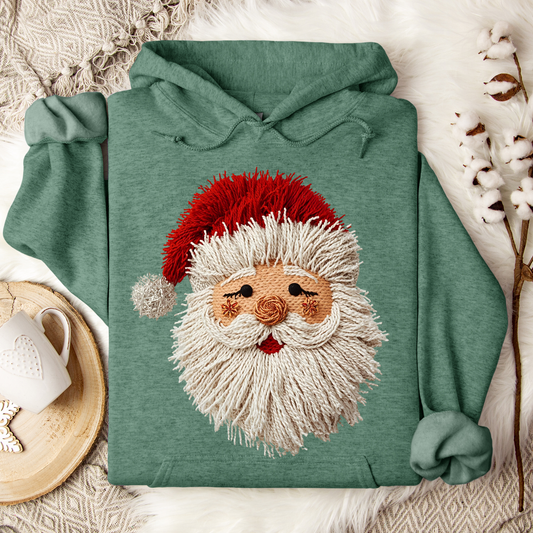 Faux Yarn Santa