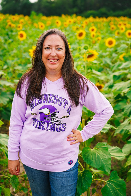 Lavender Vikings Pullover