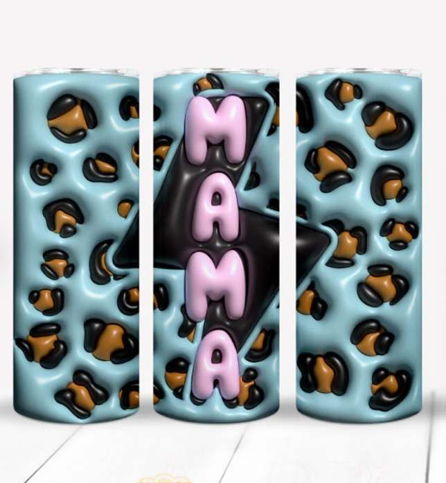 Mama 3D Skinny Tumbler