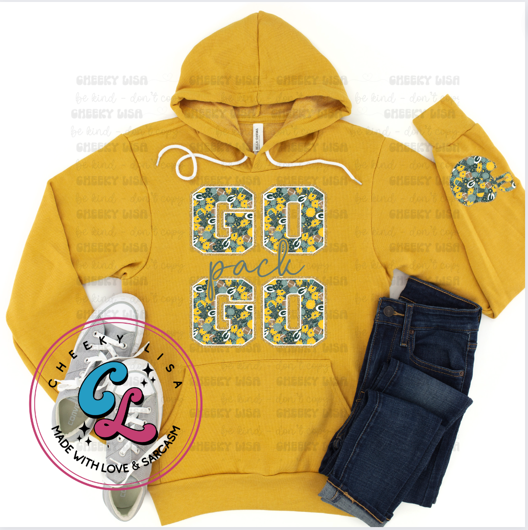 WI GO Pack GO Hoodie - Bella Canvas Gold