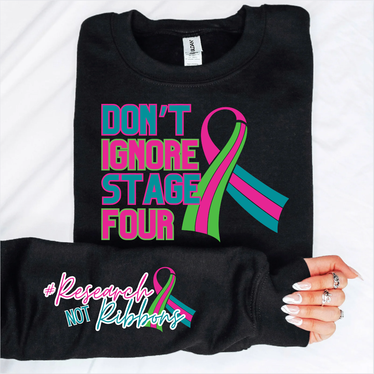 Don't Ignore Stage 4 (Full Front & Sleeve)- Elizabeth Fundraiser