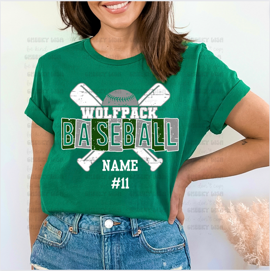Wolfpack Baseball Tee