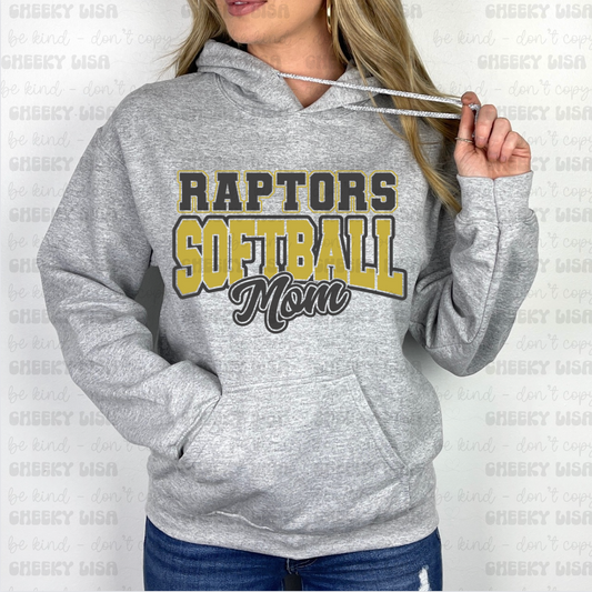 Raptors Softball Mom OR Dad Sweatshirt