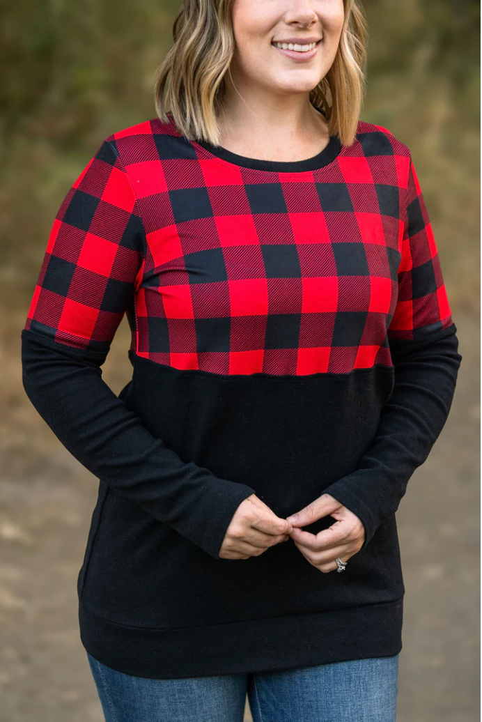 Natalie Pullover - Buffalo Plaid