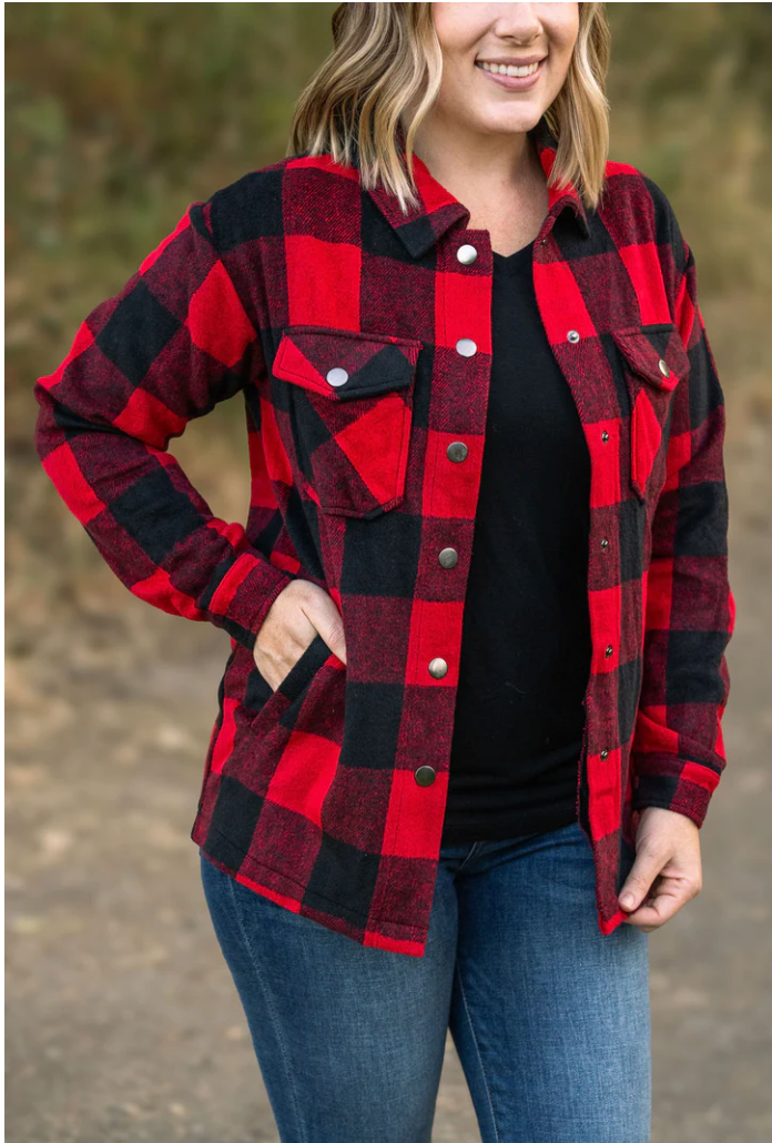 Norah Plaid Shacket - Buffalo Plaid