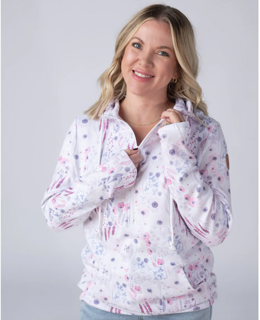 PREBOOK HalfZip Hoodie - Wildflower Gardens