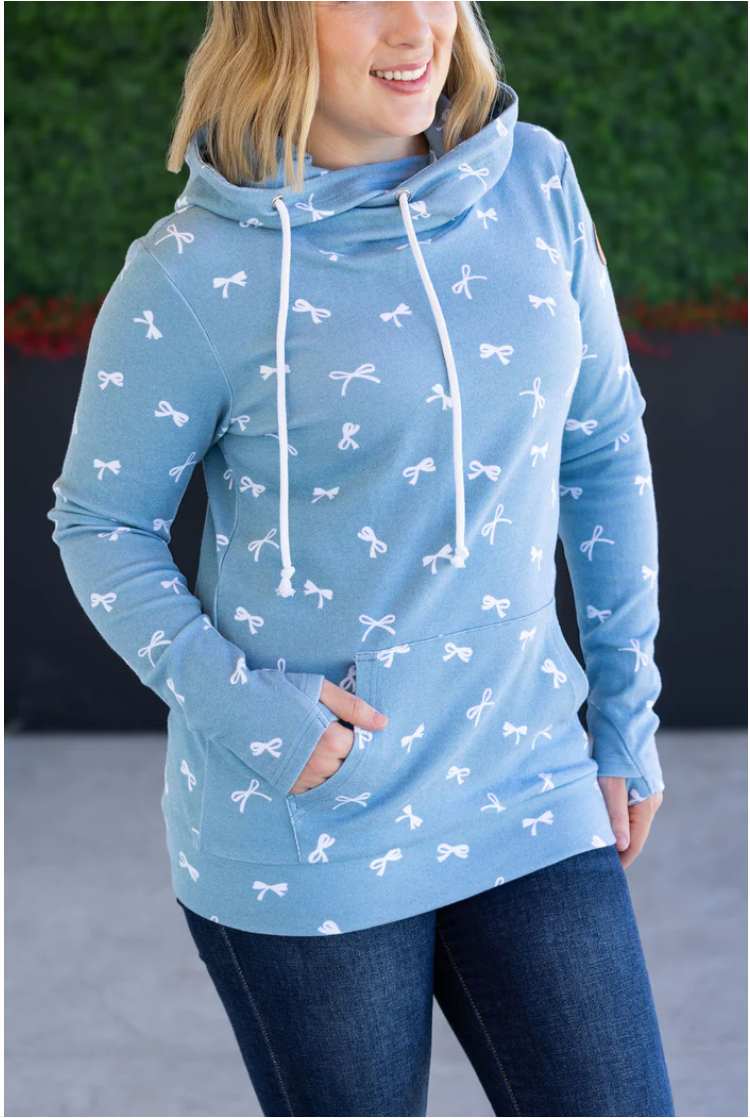 Teal Bow Ashley Hoodie