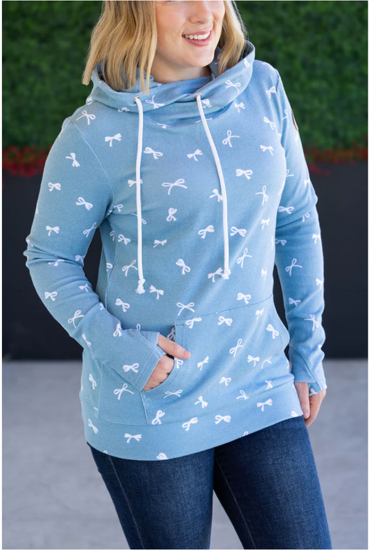 Teal Bow Ashley Hoodie
