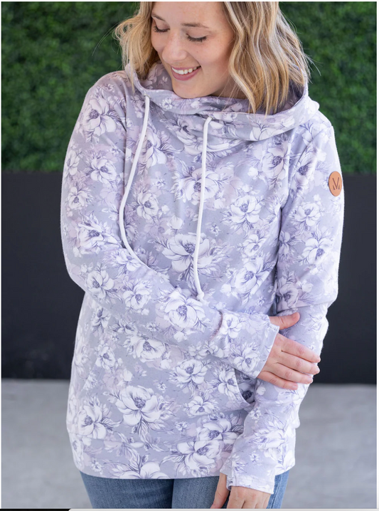 Ashley Hoodie - Vintage Grey Floral