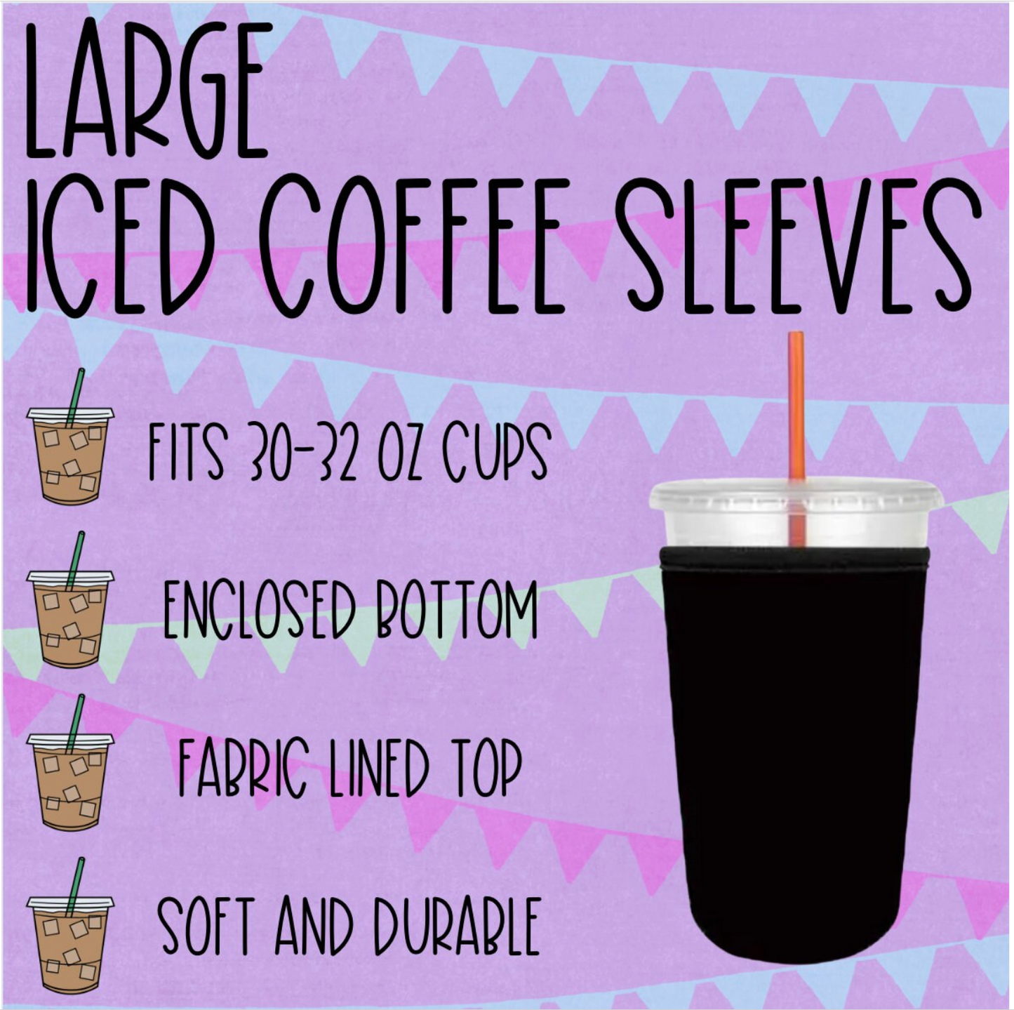 Pencil Iced Coffee Sleeve