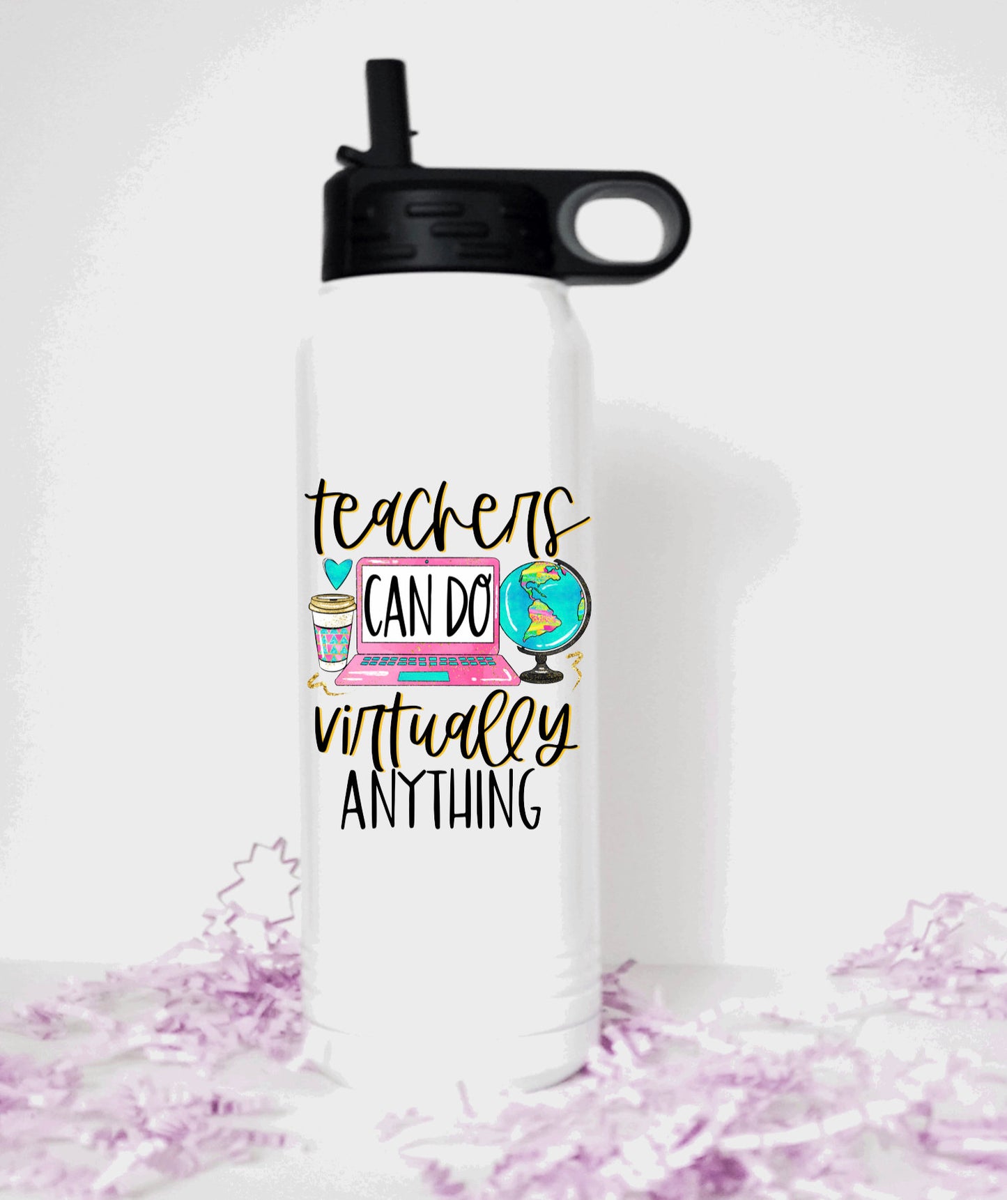 Teacher Water Bottle, Teacher Thank You Gift, Personalized Teacher Appreciation Gift, End of Year Tutor Gift
