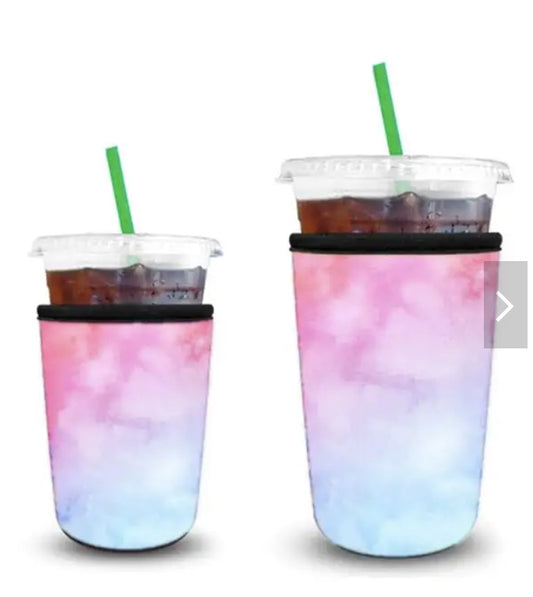 Melted Watercolors Iced Coffee Sleeves